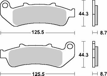 Hamulcowe kh189 street ceramic kolor czarny pasuje do: cbr 1000 dual `93-97